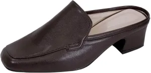 Peerage Jackie Women's Wide Width Comfort Casual Leather Mules
