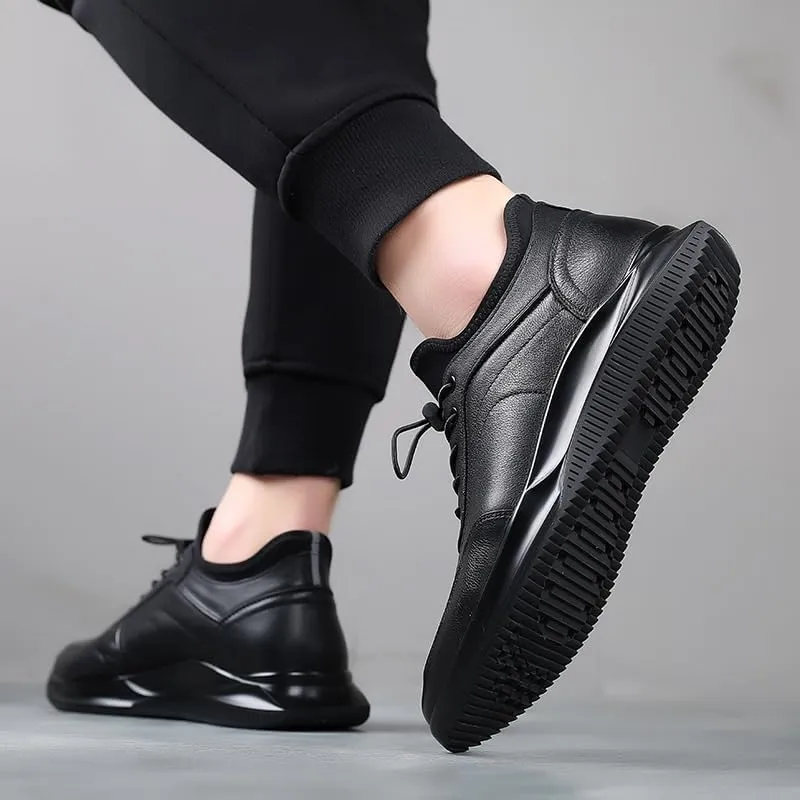 Premium Derby Dress Shoes for Men - Wingtip Design Business Casual Shoes with Rubber Outsole for Office & Ceremonies