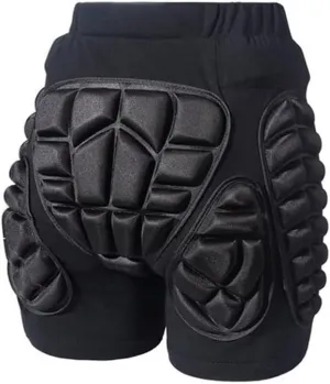 Protective Padded Shorts, 3D Protection Hip Butt EVA Protective Gear Guard Breathable Impact Protection Shorts for Ski Snowboard Skateboarding