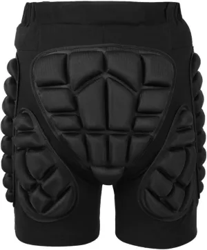 Protective Padded Shorts, 3D Protection Hip Butt Protector Snowboarding Padded Short Pants for Men Women Youth Ski
