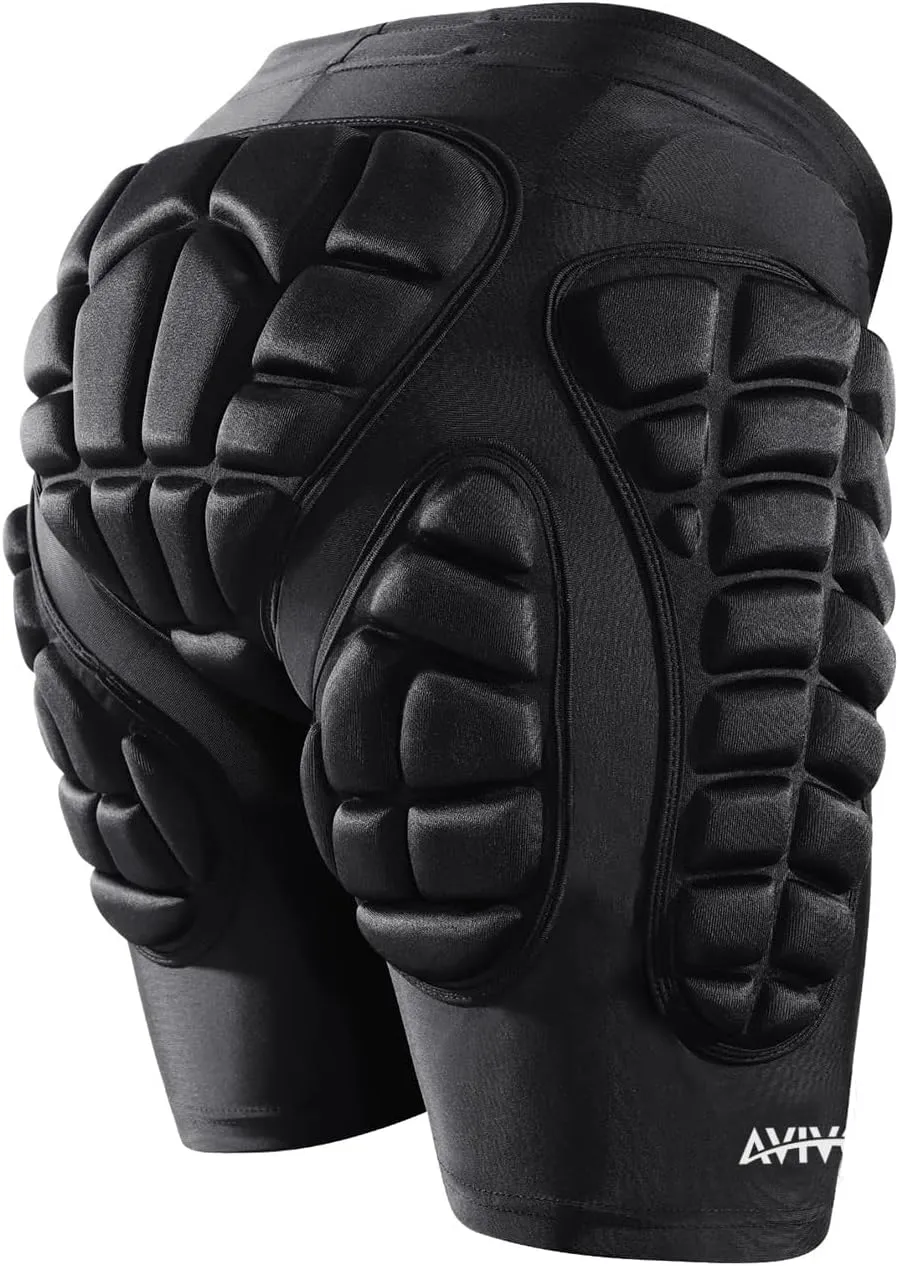 Protective Padded Shorts for Snowboard,Skate and Ski,Thick Protection for Hip,Butt and Tailbone