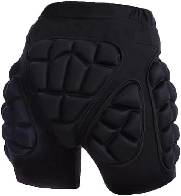 Protective Padded Shorts,3D Protection Hip Butt EVA Padded Short Pants Protective Gear Guard for Ski Snowboard and Skateboarding 8 Size Men Women Youth Kids, XXL