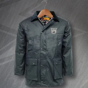 Retro Derby 1946 Embroidered Padded Wax Jacket