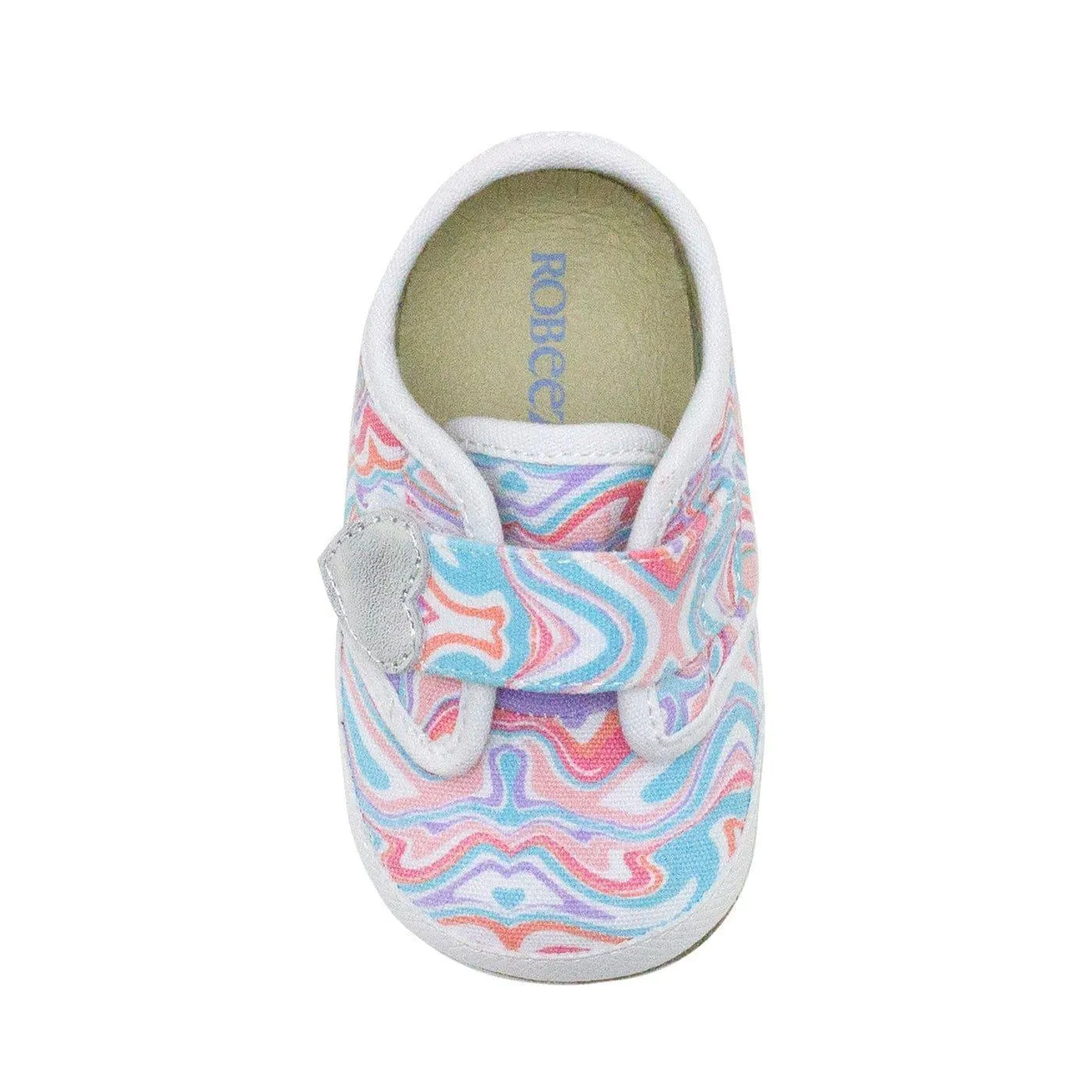 Robeez S22 - First Kicks Flexible Sole Shoes - Swirl Heart