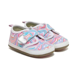 Robeez S22 - First Kicks Flexible Sole Shoes - Swirl Heart