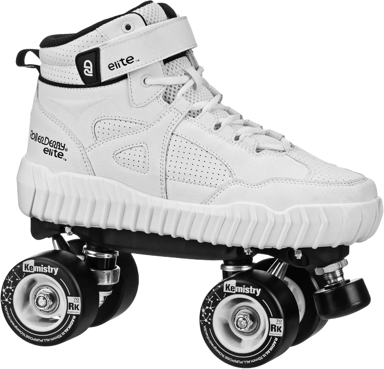 Roller Derby Glidr Sneaker Skate White/Black Size Mens4/Womens5