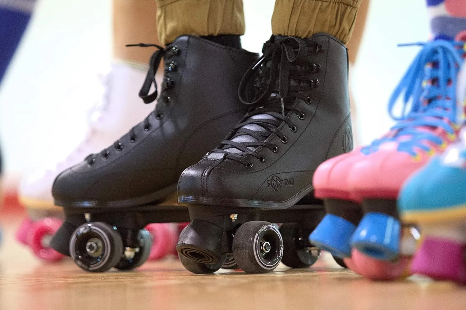 Roller Derby Reewind | Spinr High-top Roller Skates for Women & Men | Indoor/Outdoor Skates | Quad Skates