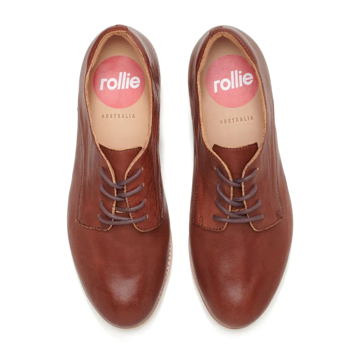 ROLLIE Derby Shoe - Vintage Camel