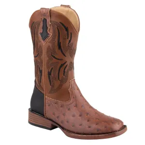 Roper Childs Dalton Ostrich Sq Toe Boots