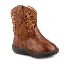 Roper Quills Cognac Ostrich Print/Cognac