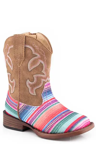 Roper Toddler Glitter Serape Boot