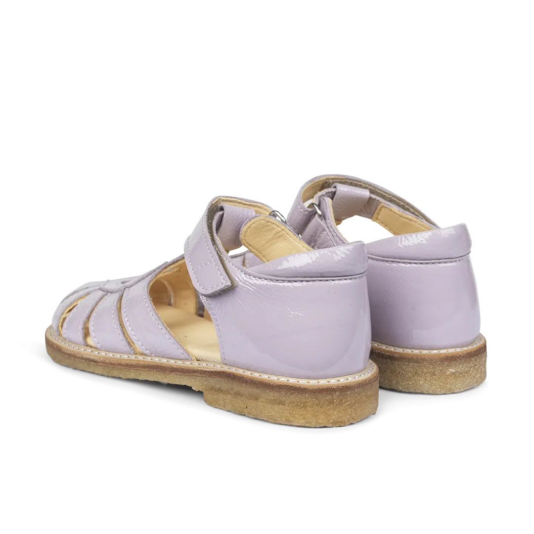 Sandal with heart detail and velcro closure