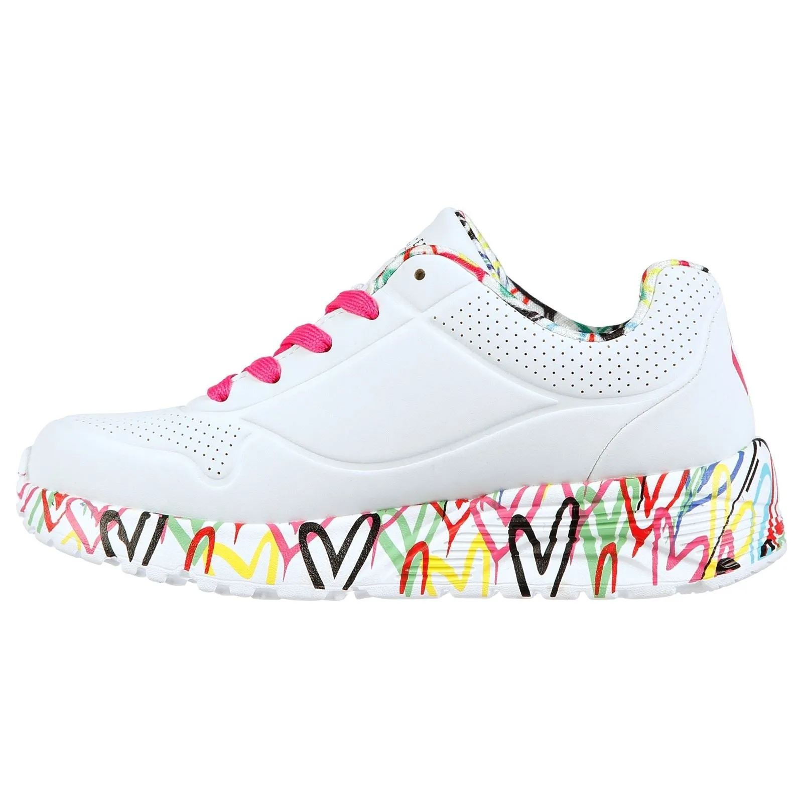 Skechers (GAR314976L) Childrens Sports Uno Lite Lovely Luv in UK 1.5 to 13.5