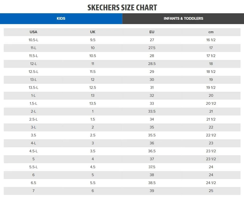 Skechers (GAR314976L) Childrens Sports Uno Lite Lovely Luv in UK 1.5 to 13.5