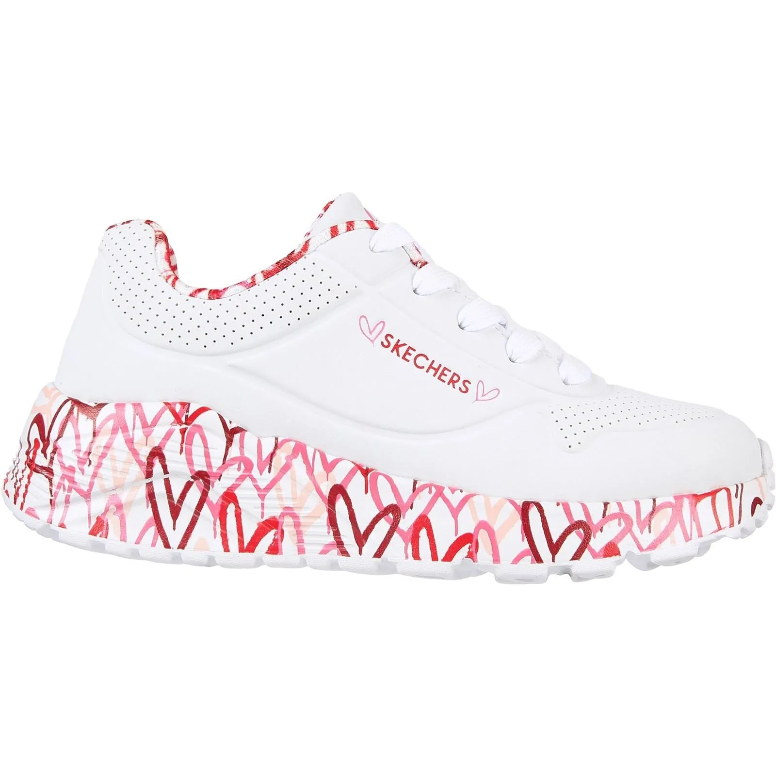 Skechers (GAR314976L) Childrens Sports Uno Lite Lovely Luv in UK 1.5 to 13.5