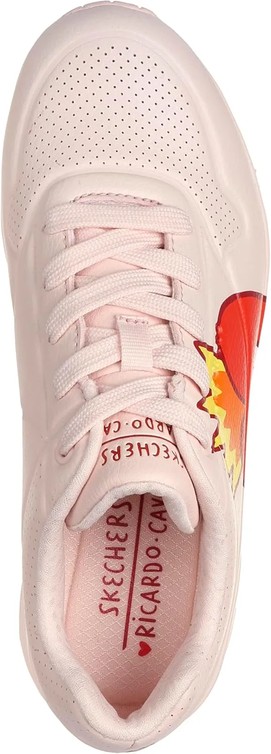 Skechers Women's Uno Flaming Heart Sneakers