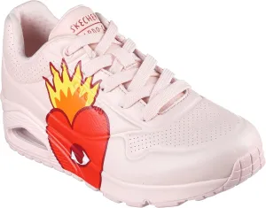 Skechers Women's Uno Flaming Heart Sneakers