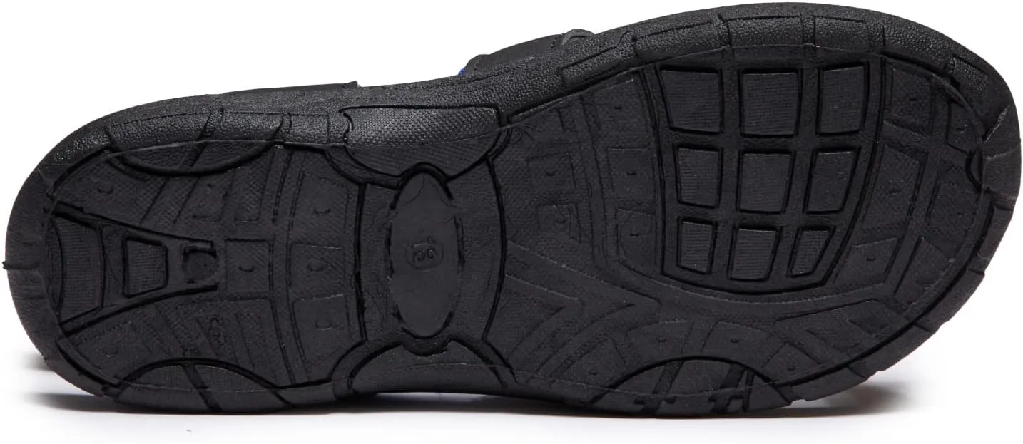Skysole Boys Water Shoes, Rugged Closed Toe Back Strap Amphibian Sandals for Beach, Hiking & Outdoor Sports - Patterned/Solid