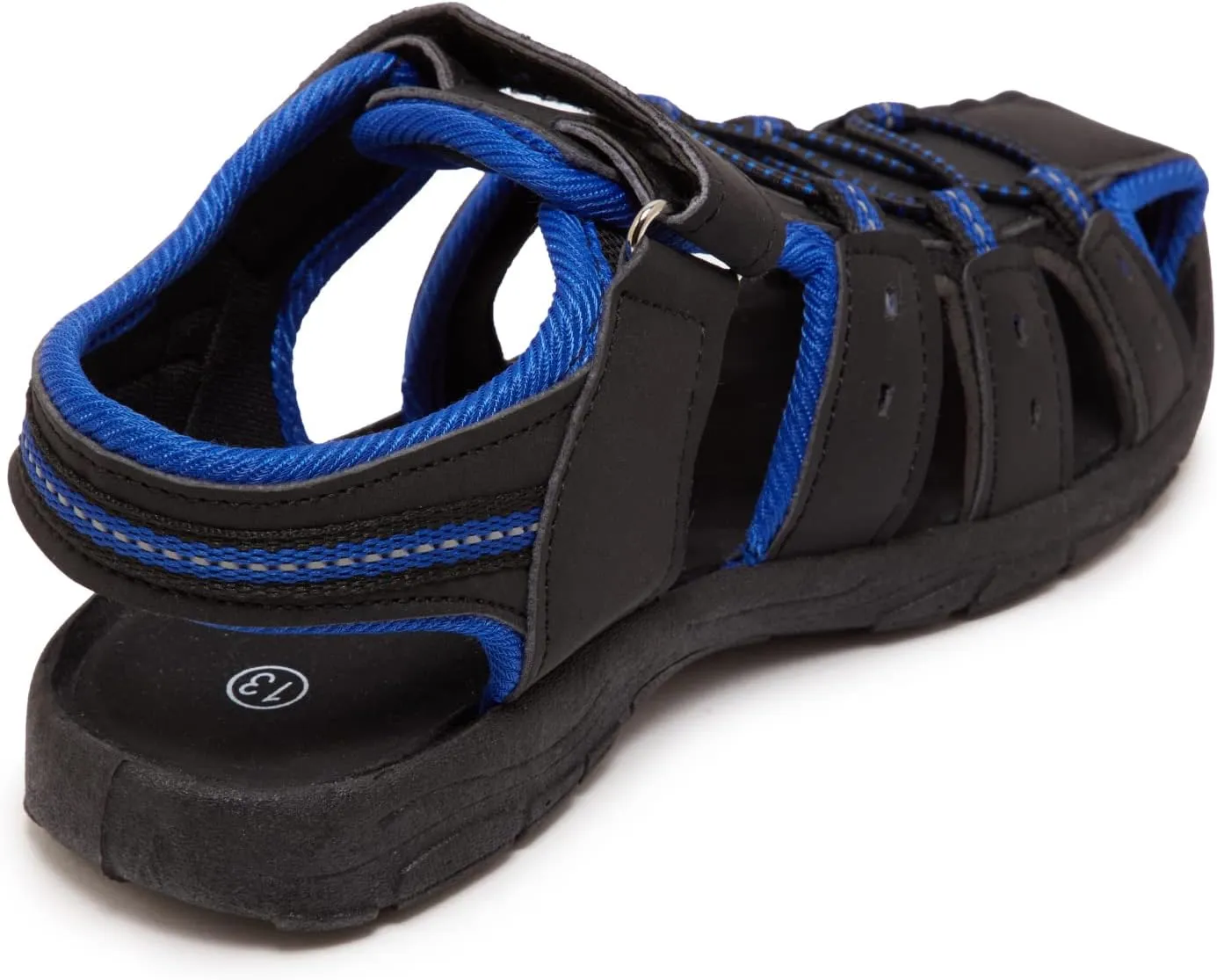 Skysole Boys Water Shoes, Rugged Closed Toe Back Strap Amphibian Sandals for Beach, Hiking & Outdoor Sports - Patterned/Solid