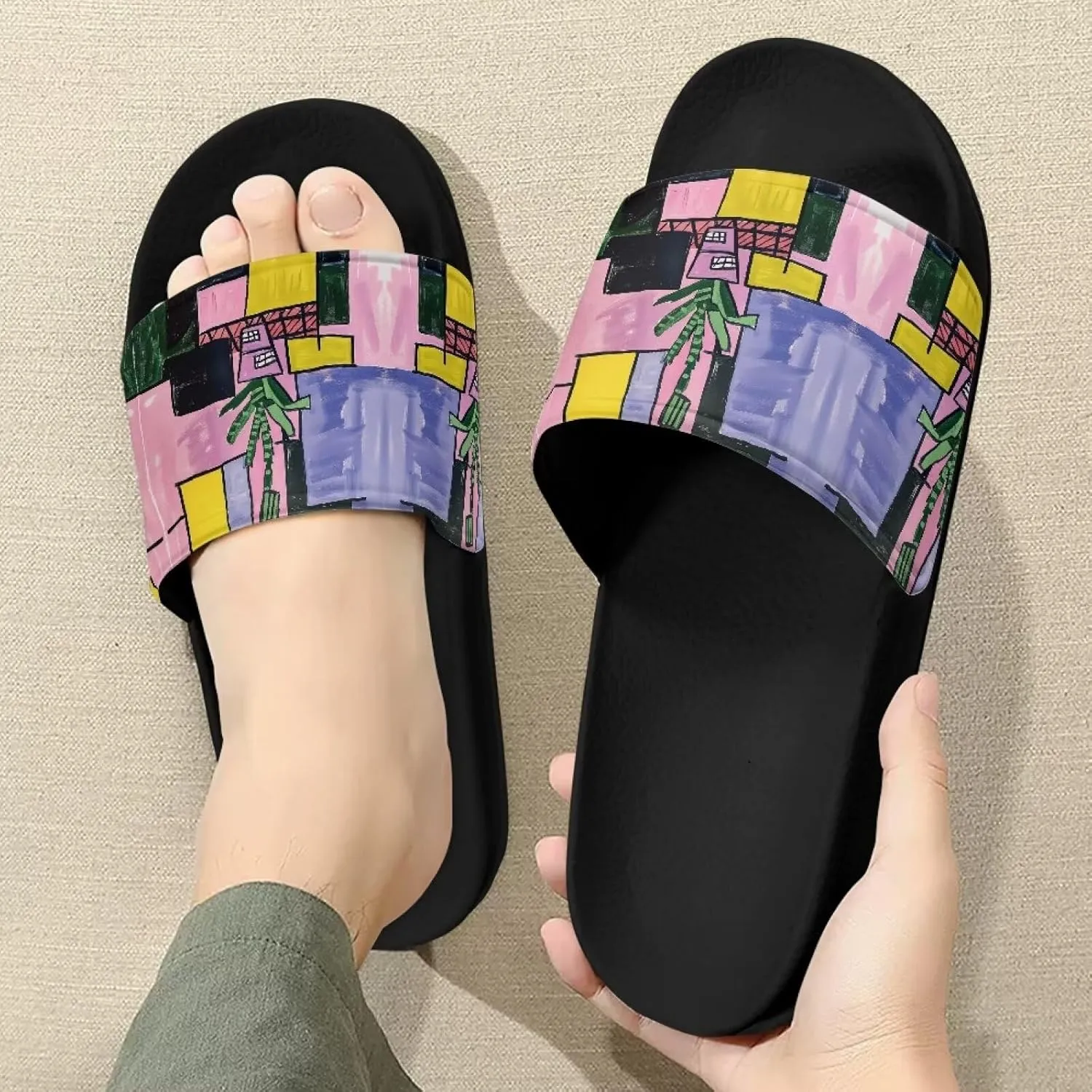 Slides For Women Pool and Beach Sandal Lady