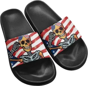 Slippers for Women Men EVA Non Slip Quick Drying Sandal Fashion Breathable House Travel for Horse Racing Festival Slides Size 5-12.5 White Sole
