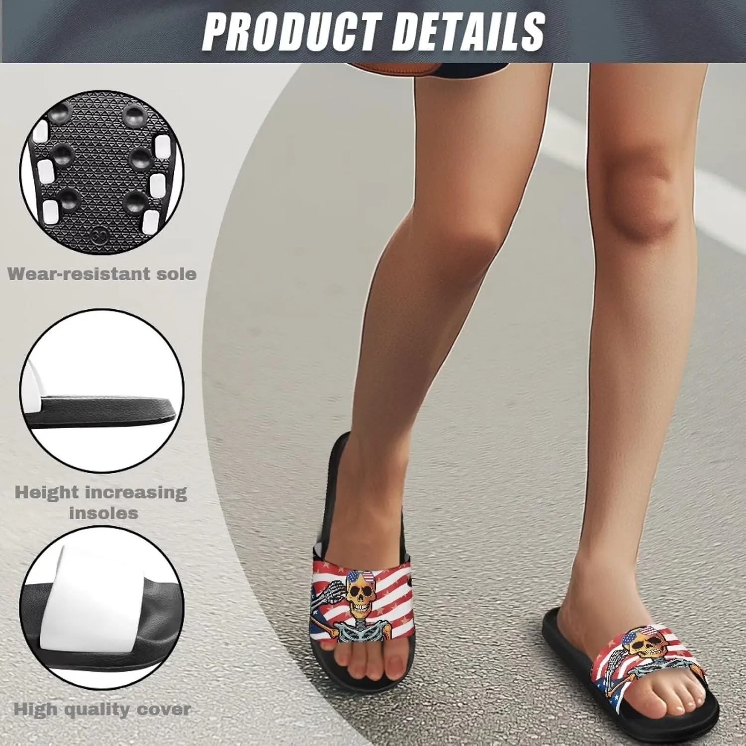 Slippers for Women Men EVA Non Slip Quick Drying Sandal Fashion Breathable House Travel for Horse Racing Festival Slides Size 5-12.5 White Sole