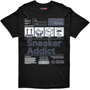 Sneaker Addict Unisex T-Shirt Matching AJ 6 White Navy for Men Women, Streetwear Clothing