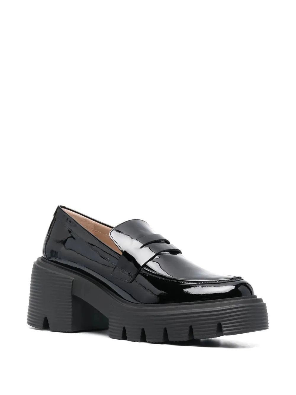 Soho patent-leather loafers, black
