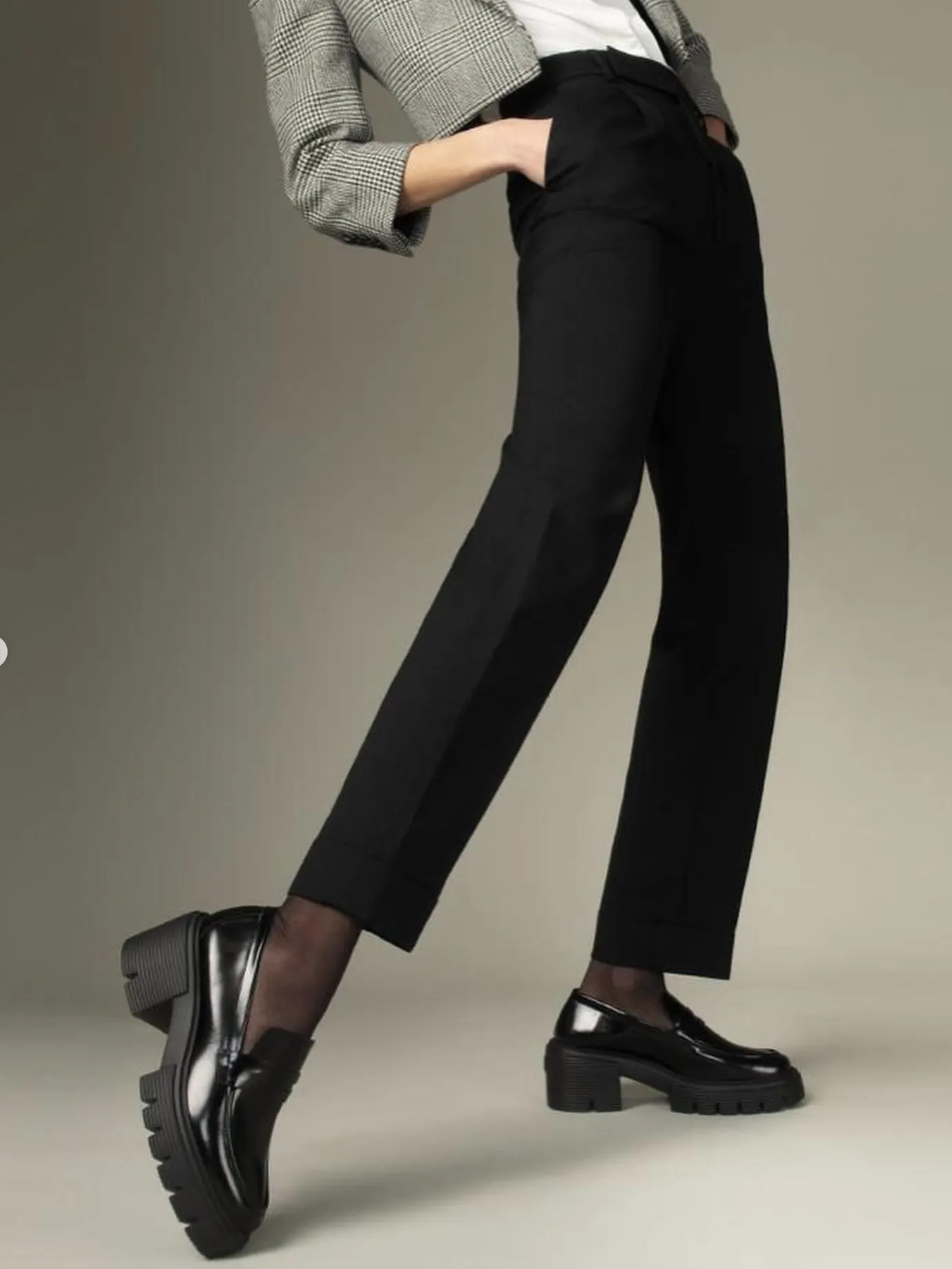 Soho patent-leather loafers, black