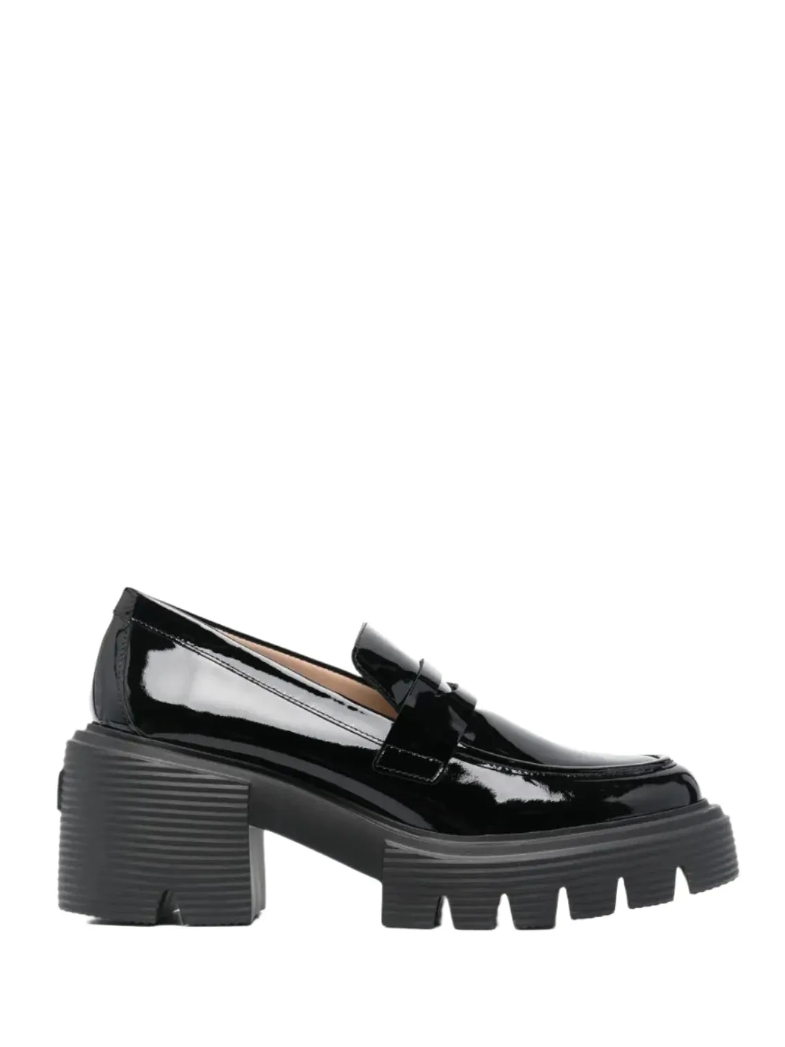 Soho patent-leather loafers, black