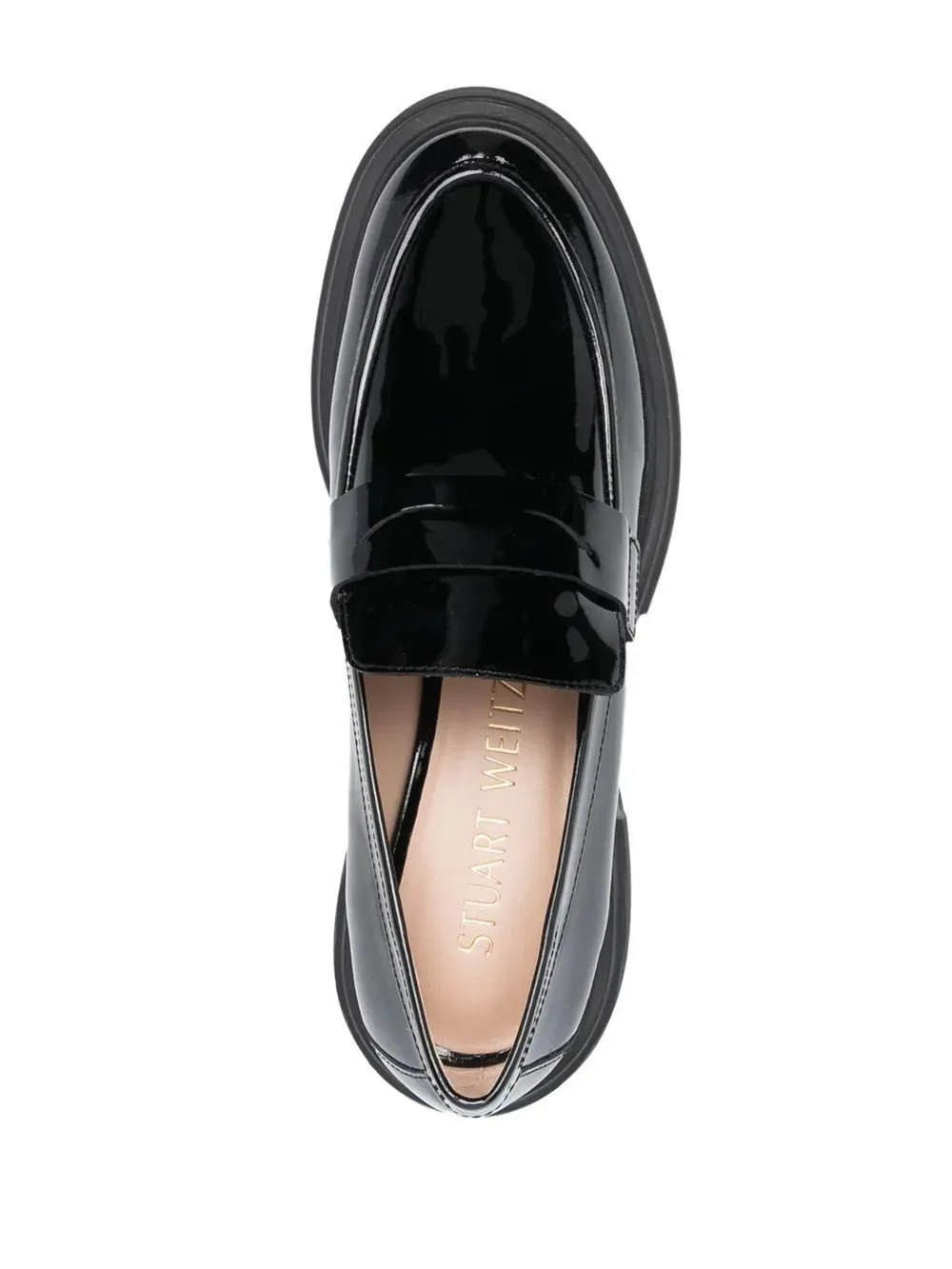 Soho patent-leather loafers, black