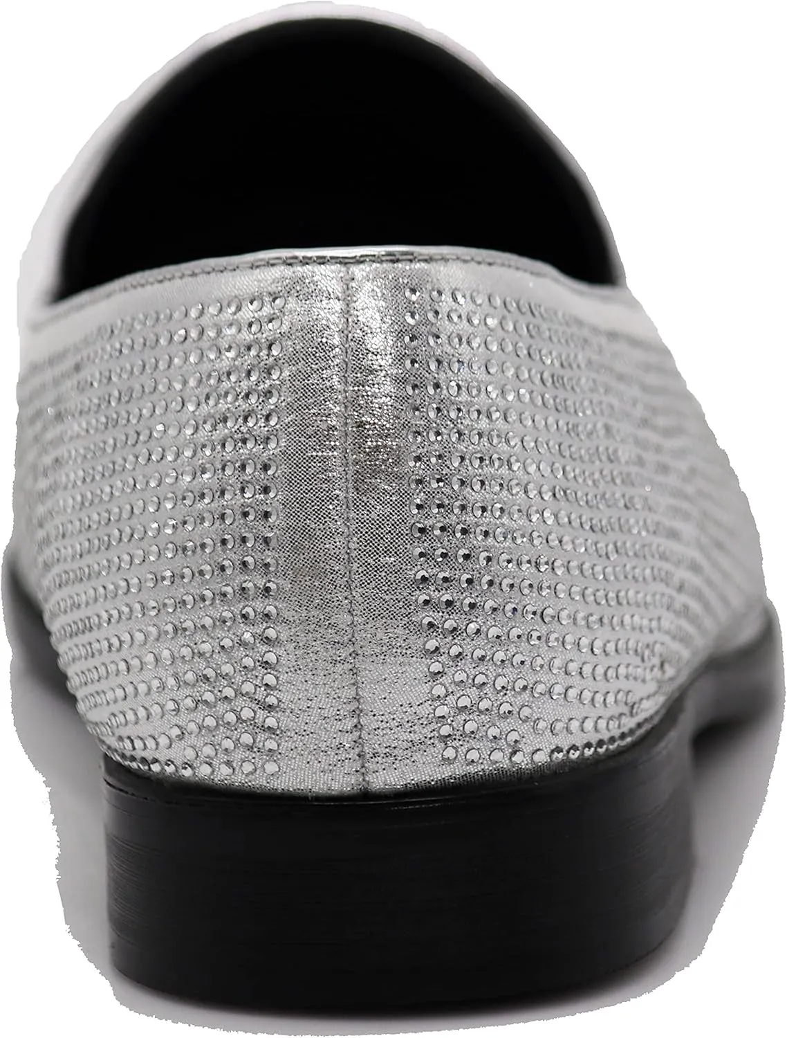 SPK24 Men Vintage Spikes Sparkle Formal Tuxedo Stage Fashion Slip On Loafer Dress Shoes