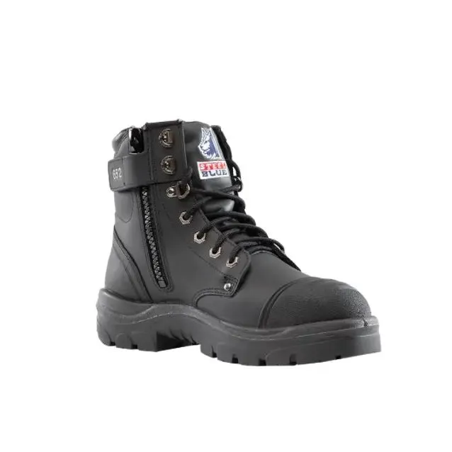 Steel Blue Argyle Zip/Lace Safety Boot   Scuff - 312652
