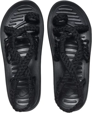 SURRAY Womens Summer Flat Sandals Comfortable Arch Support Walking Braided Beach Sandals, Size US 5-11
