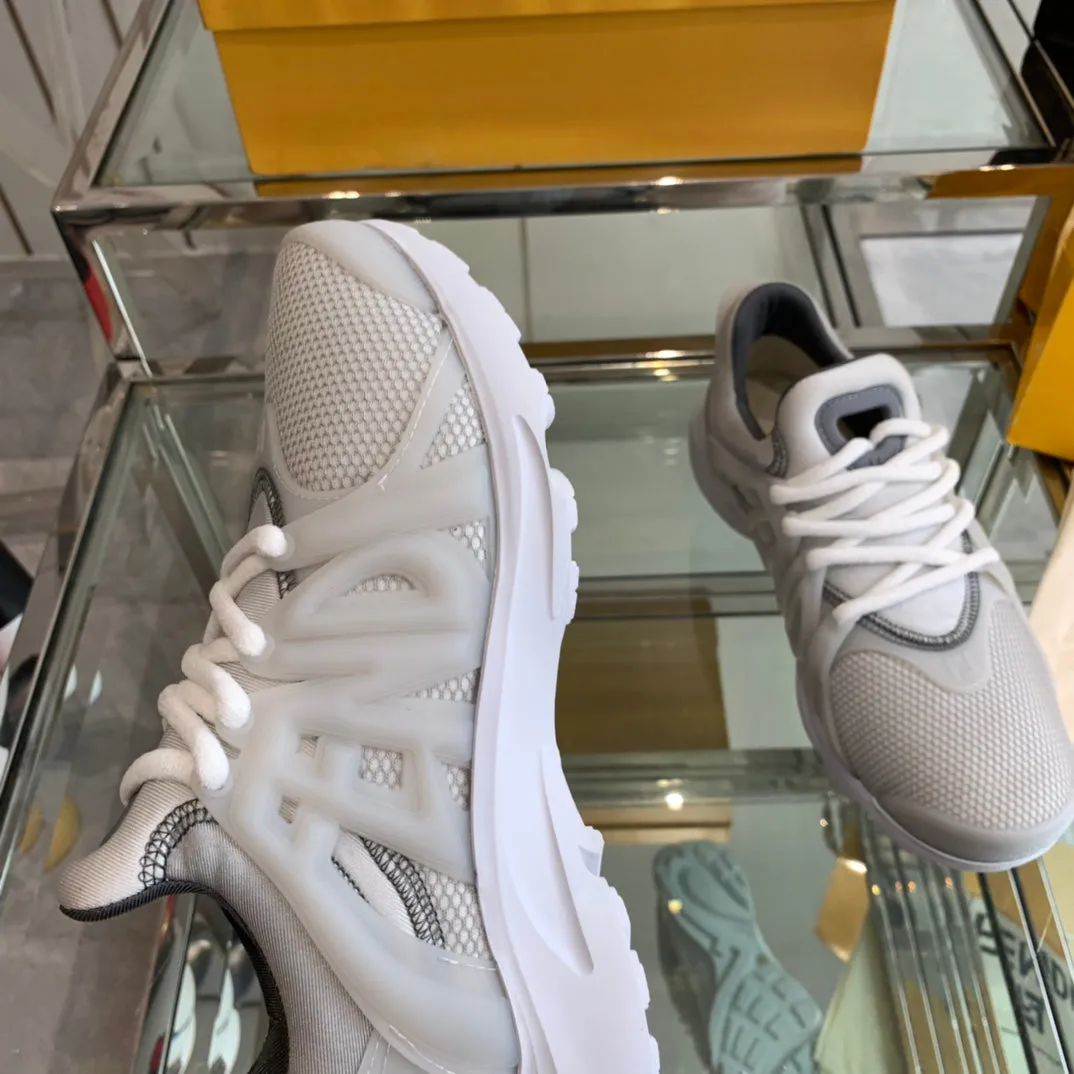 TAG Autumn sale FENDI LIGHT AND GREY MESH SNEAKER RUBBER Wide array IN FENDI