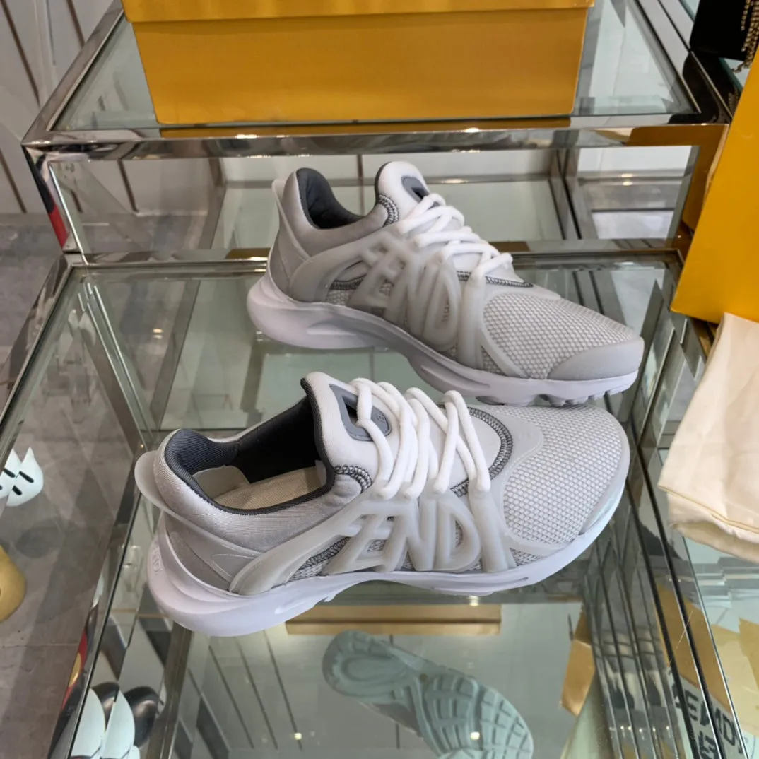 TAG Autumn sale FENDI LIGHT AND GREY MESH SNEAKER RUBBER Wide array IN FENDI