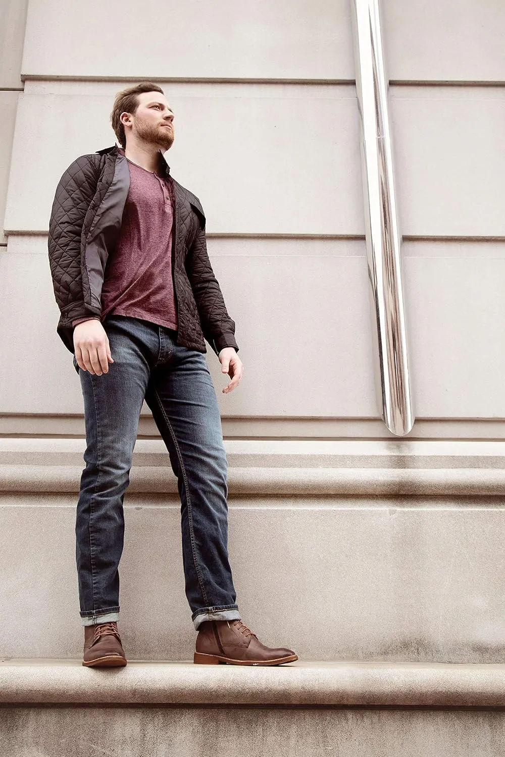 Testosterone ALLOW ME Leather Derby Boot with Flex Sole Shoes