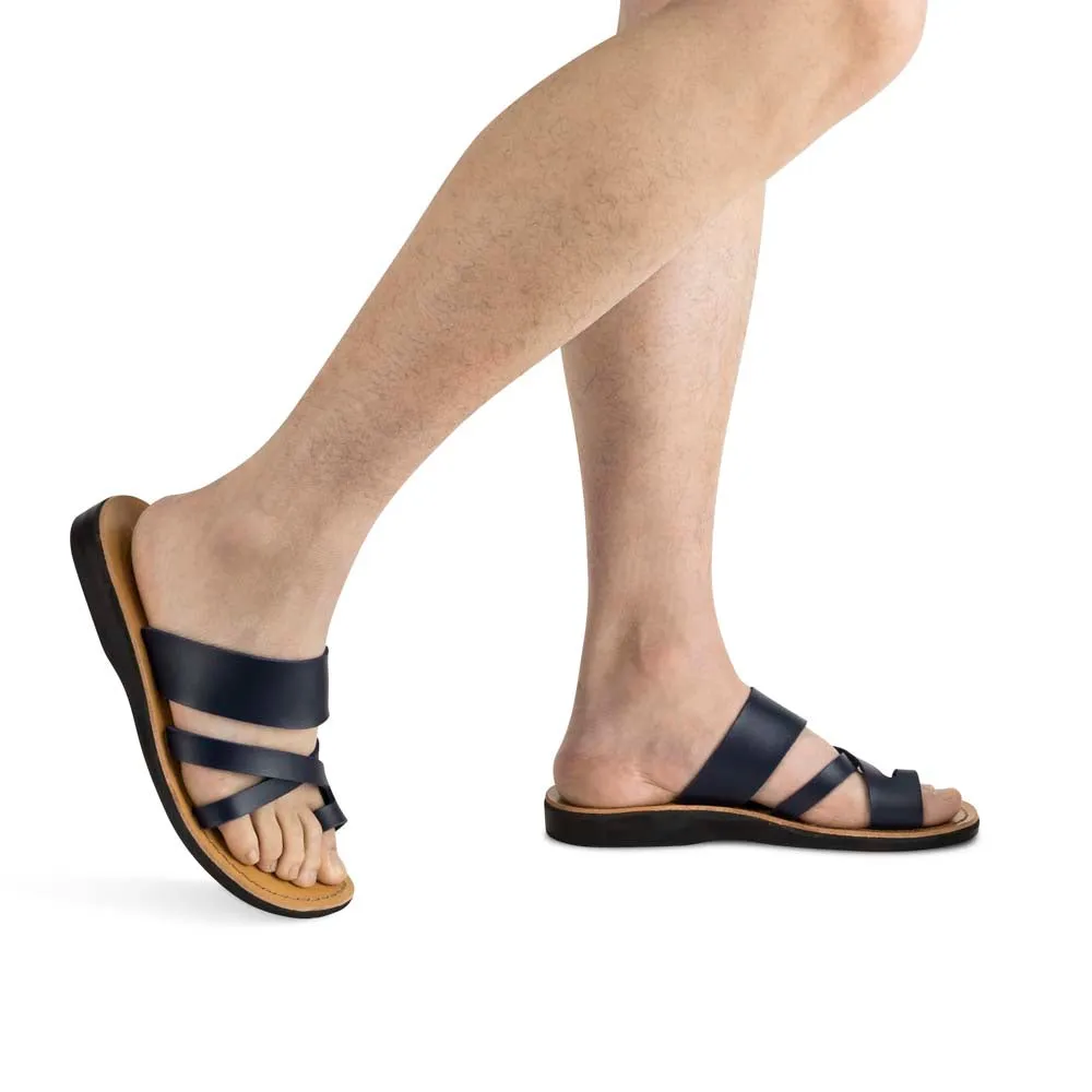 The Good Shepherd  Vegan - Leather Alternative Sandal | Blue
