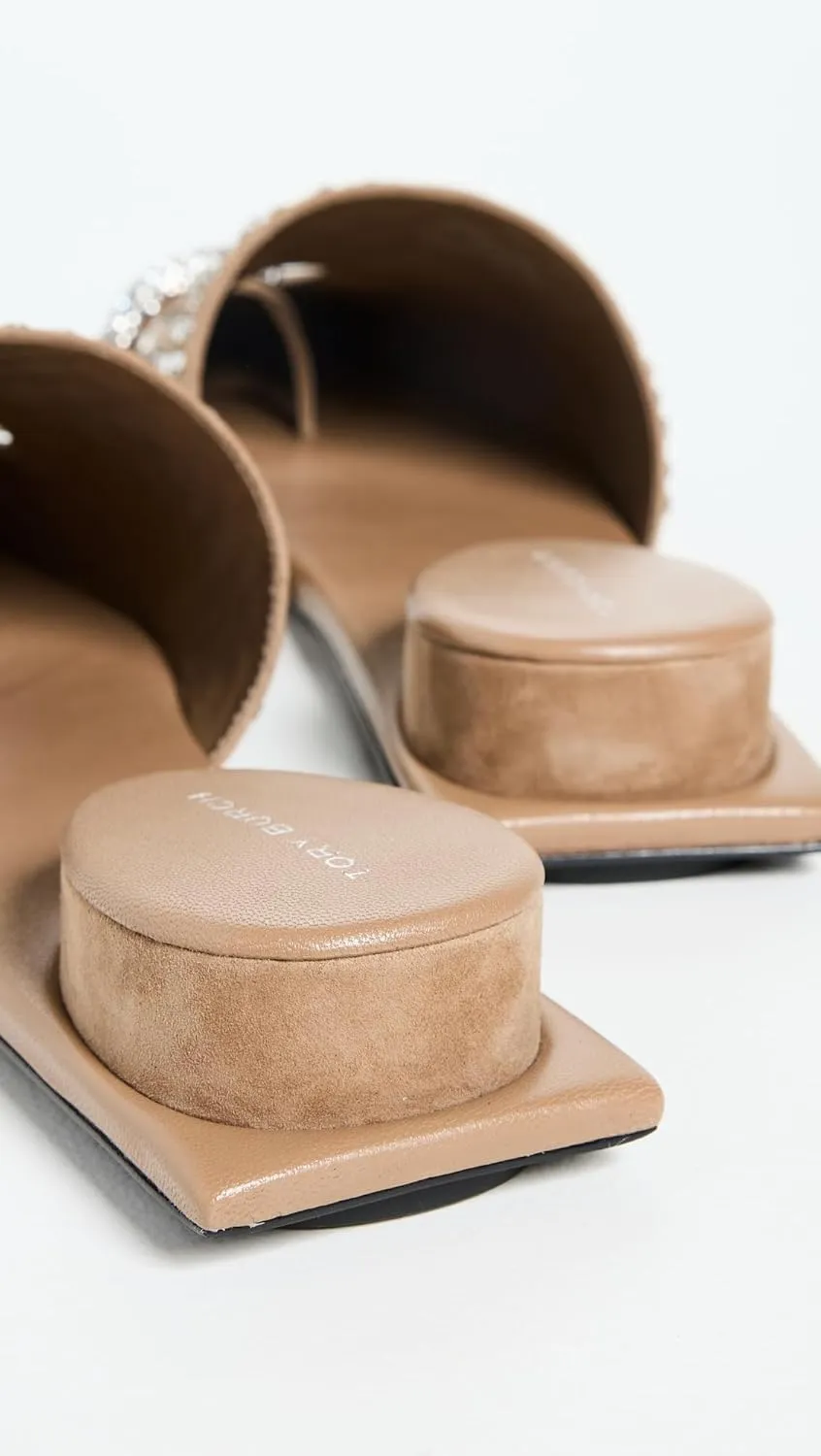 Tory Burch Women's Pierced Crystal Mules