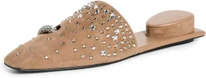 Tory Burch Women's Pierced Crystal Mules