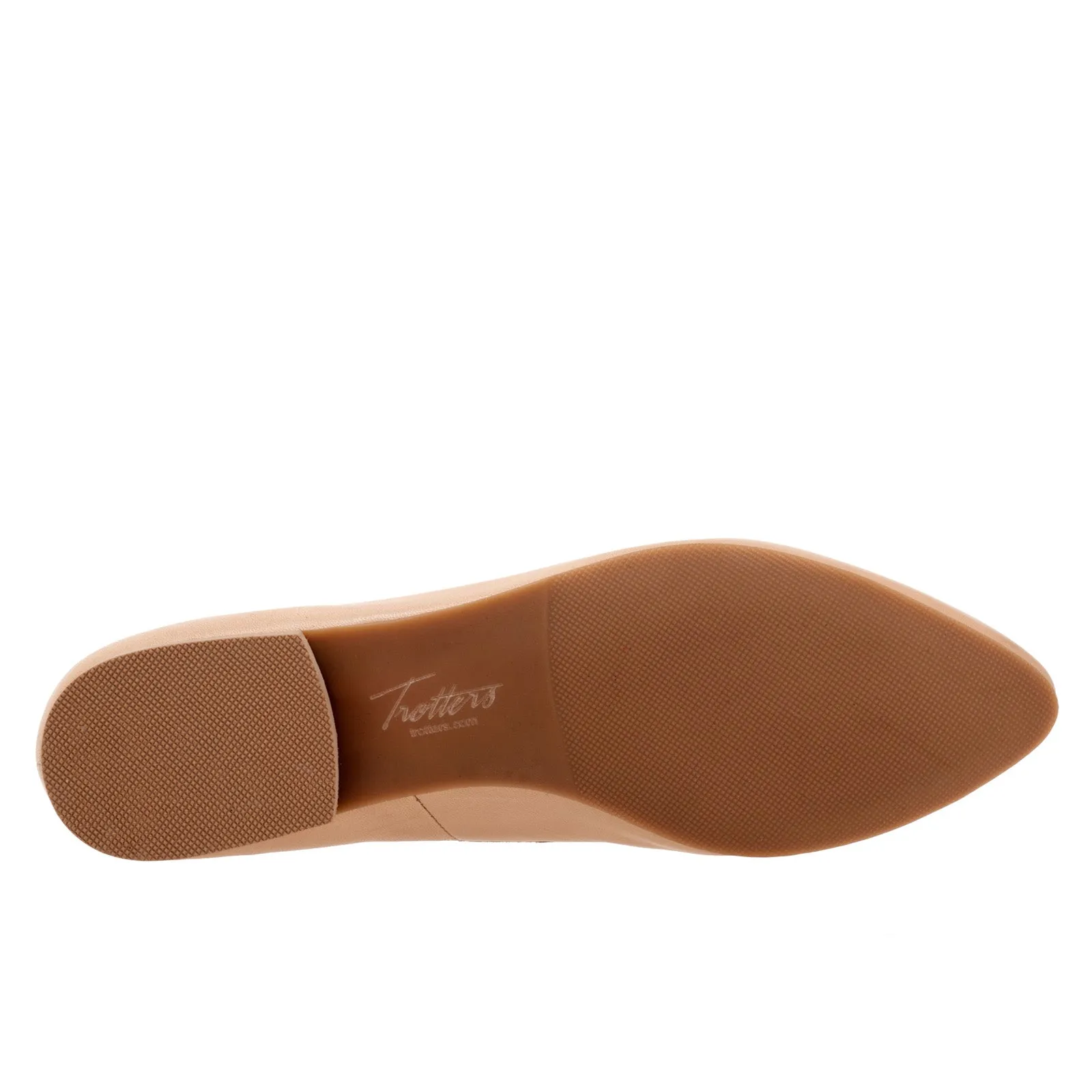 Trotters Hannah T2270-130 Womens Beige Wide Leather Loafer Flats Shoes