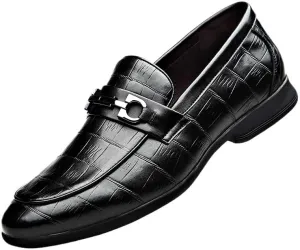 Tuxedo Shoes Men Business Casual Derby Shoes Modern Men's Brogue Oxfords Genuine Leather White Mens Dress Shoes(9)