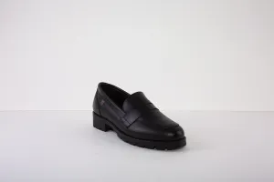 VALERIAS 8570 LOW HEEL SLIP-ON SHOE - BLACK