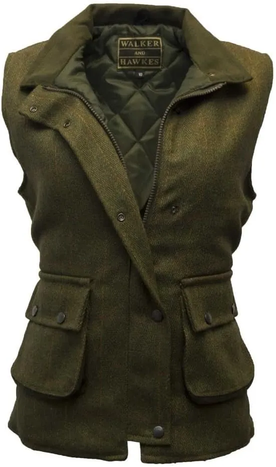 Walker and Hawkes - Ladies Derby Tweed Bayston Gilet