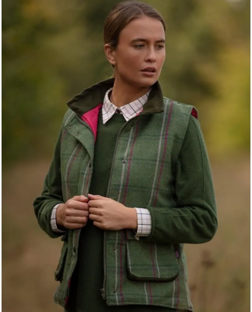 Walker and Hawkes - Ladies Derby Tweed Bayston Gilet