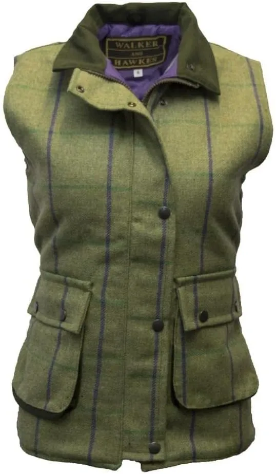 Walker and Hawkes - Ladies Derby Tweed Bayston Gilet