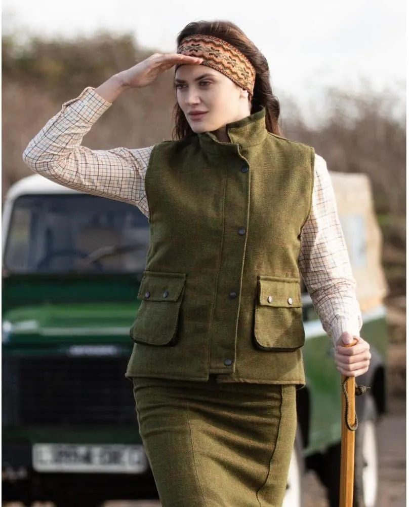 Walker and Hawkes - Ladies Derby Tweed Bayston Gilet