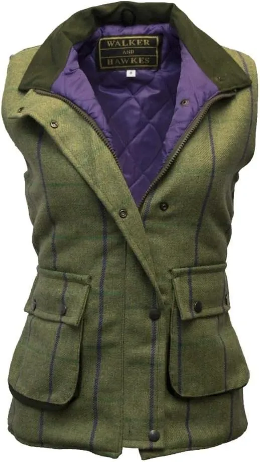 Walker and Hawkes - Ladies Derby Tweed Bayston Gilet