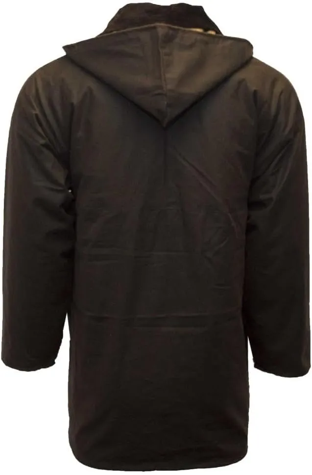 Walker and Hawkes Wax Padded Blackstone Jacket for Men - Waterproof Canvas Jacket with Soft Cotton Lining, Padded Filling