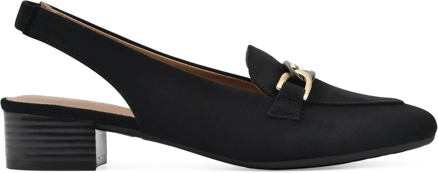 WHITE MOUNTAIN Women's Boreal Low Block Loafer Heel